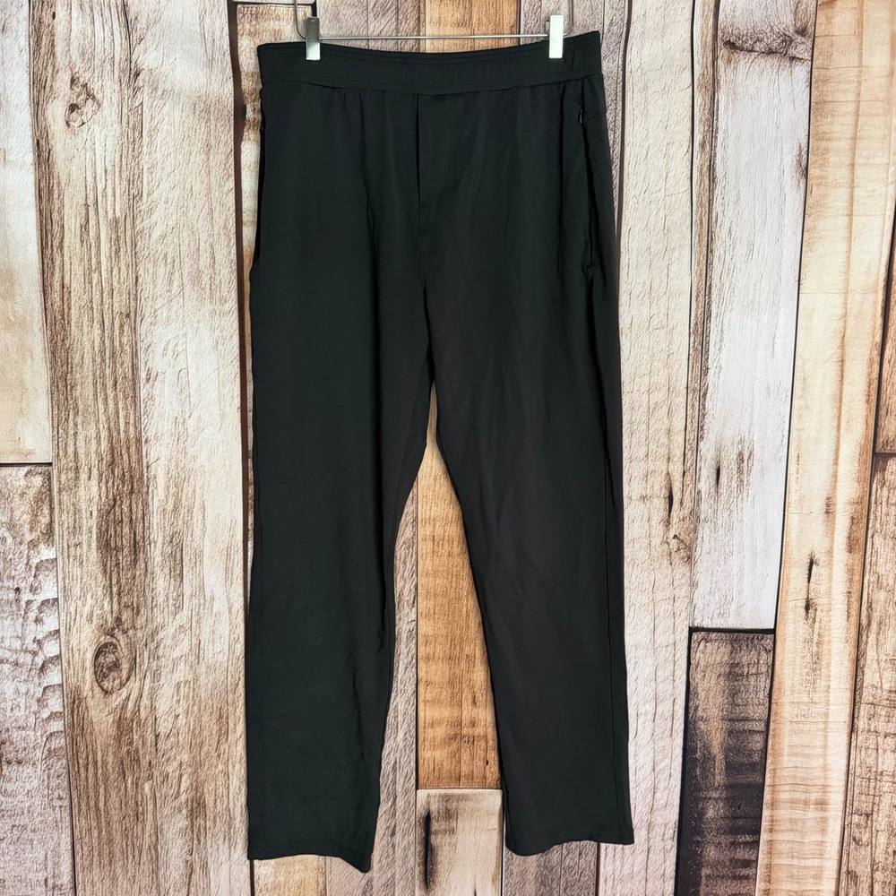 Public Rec All Day Every Day Pants Black Slim Athletic Comfort Stretch 36x30